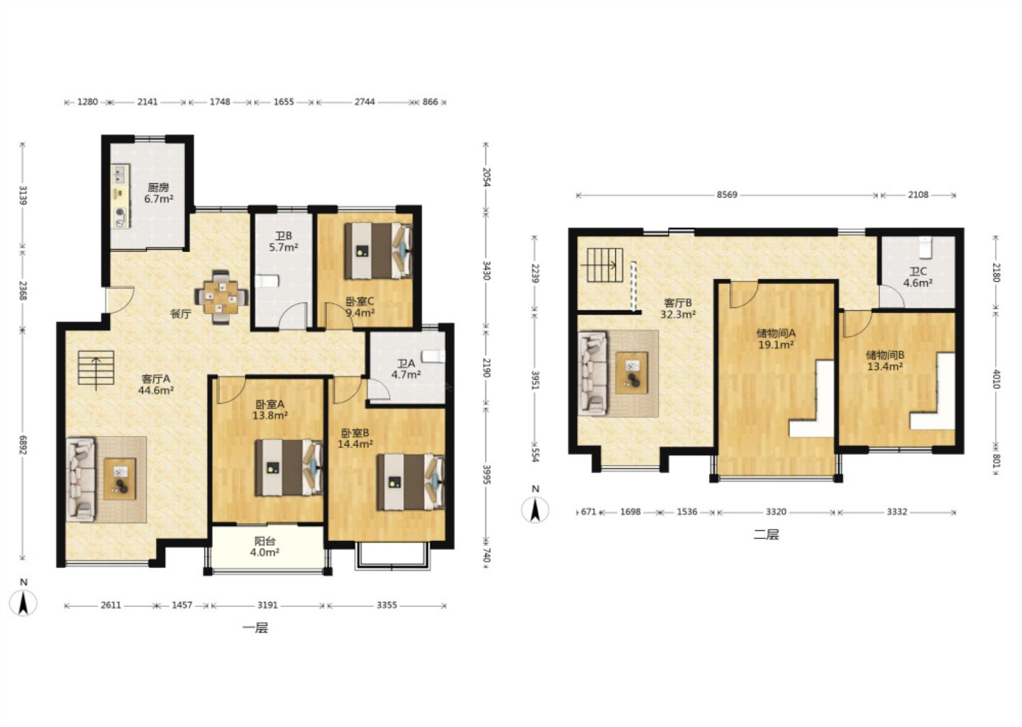 长航地中海花园 5室3厅3卫 183.40m&sup2;