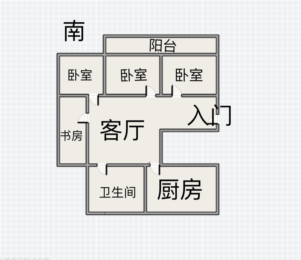 紫东南苑南区 3室2厅2卫 130m&sup2;
