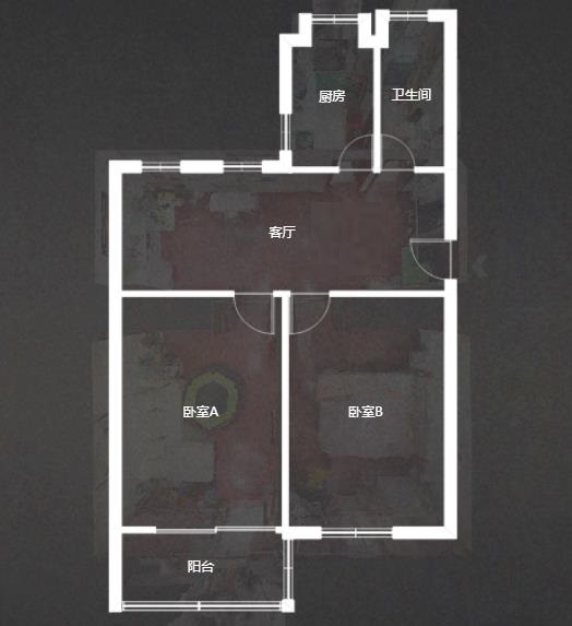 虹桥西村 3室1厅1卫 72.00m&sup2;