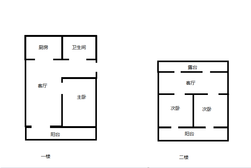 东城花园 3室2厅1卫 84m&sup2;