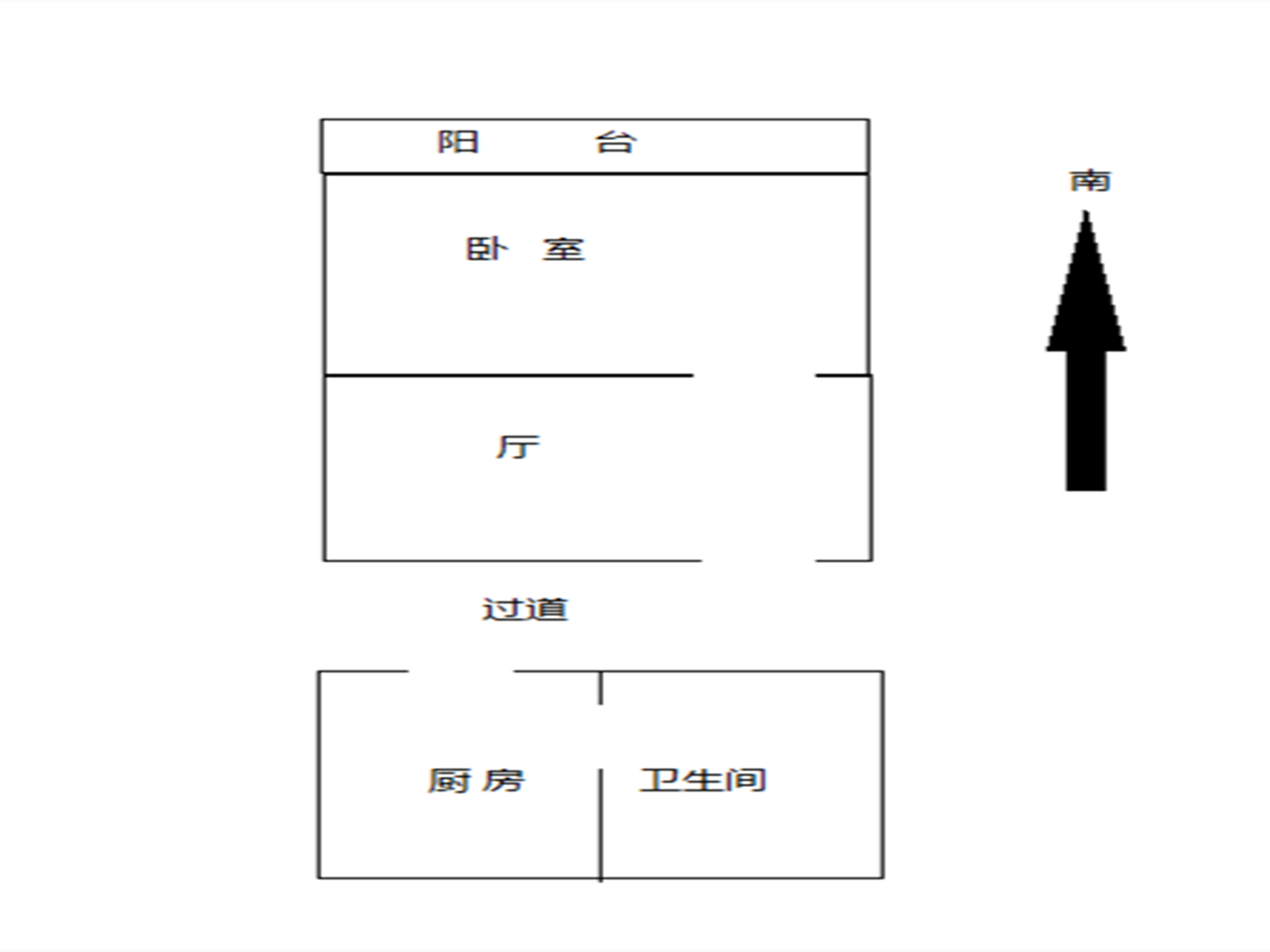 新建路新村(新建花苑) 1室1厅1卫 30.00m&sup2;