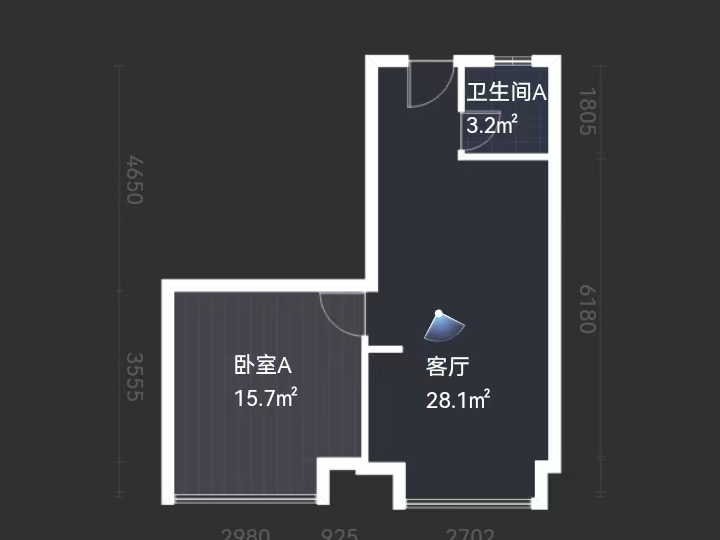 万科爱情公寓 1室1厅1卫 77m&sup2;