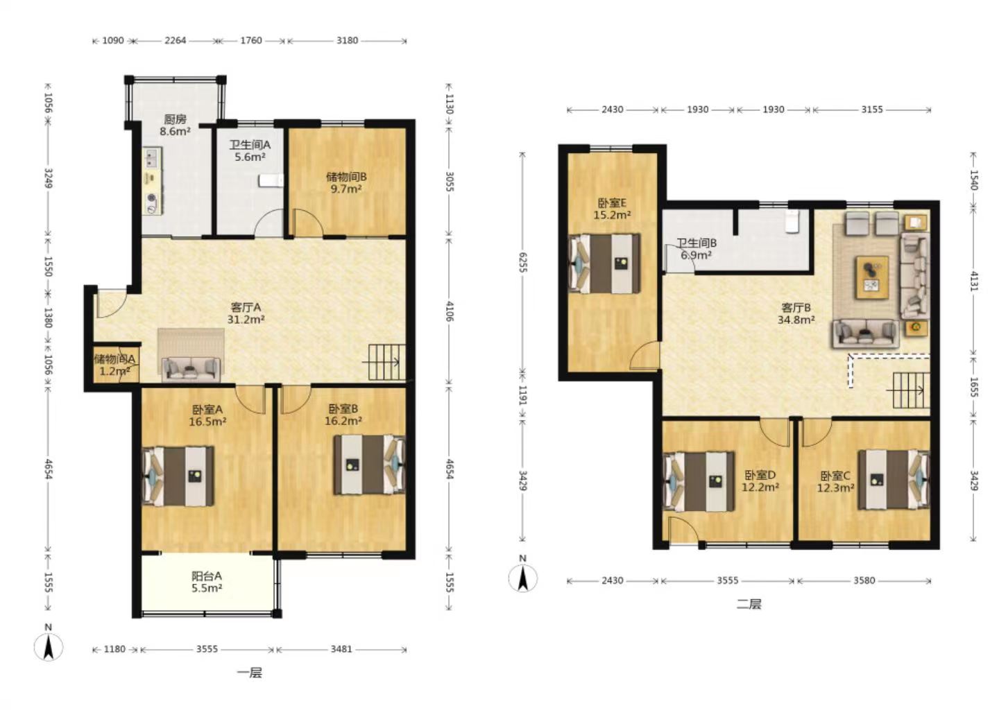 上海路7号 3室2厅2卫 111m&sup2;