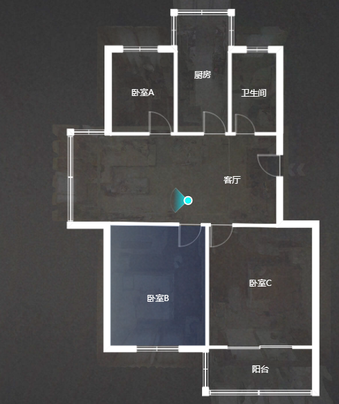 星海花园 3室2厅1卫 93.58m&sup2;