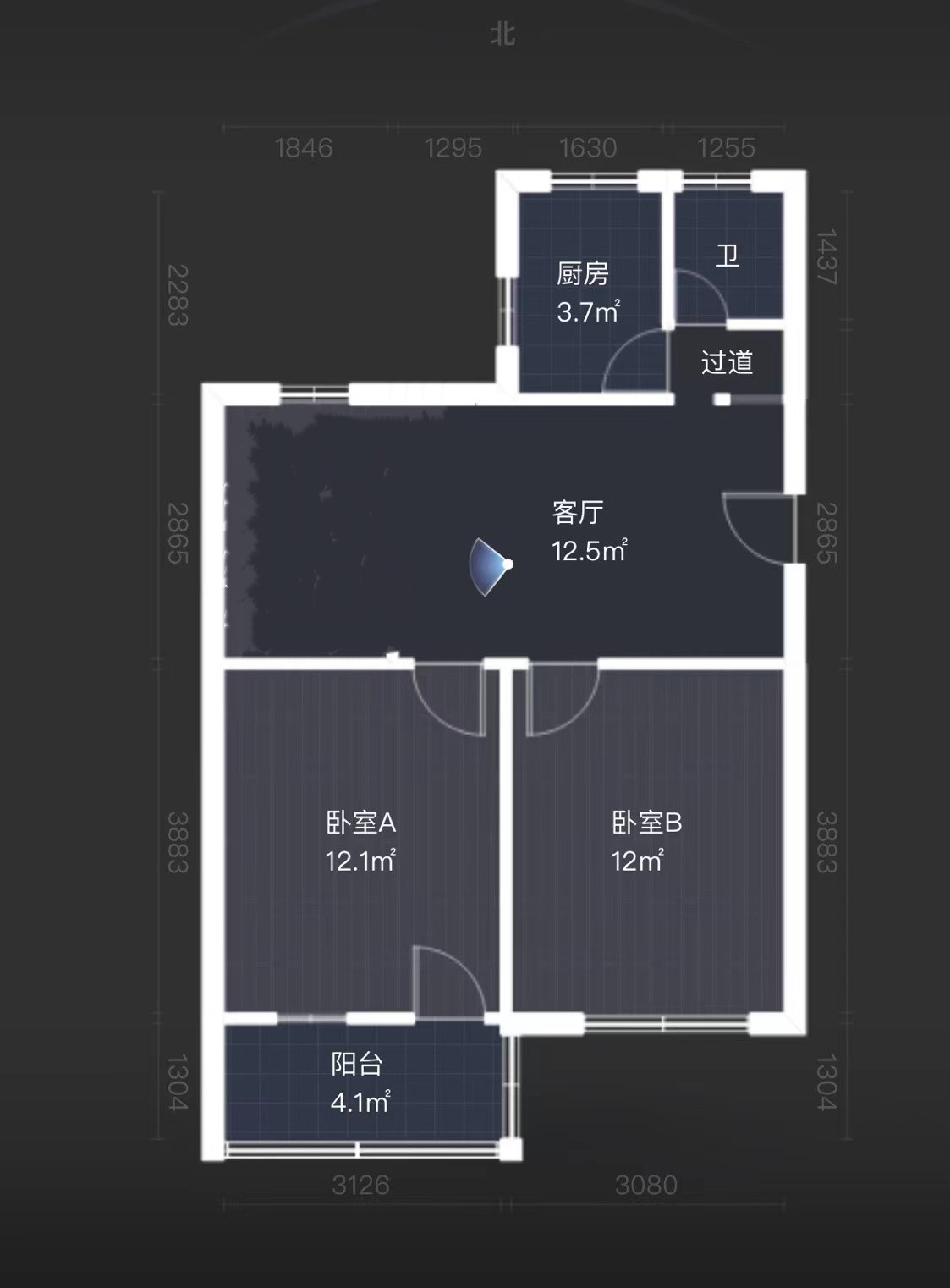 城港新村 2室1厅1卫 71m&sup2;
