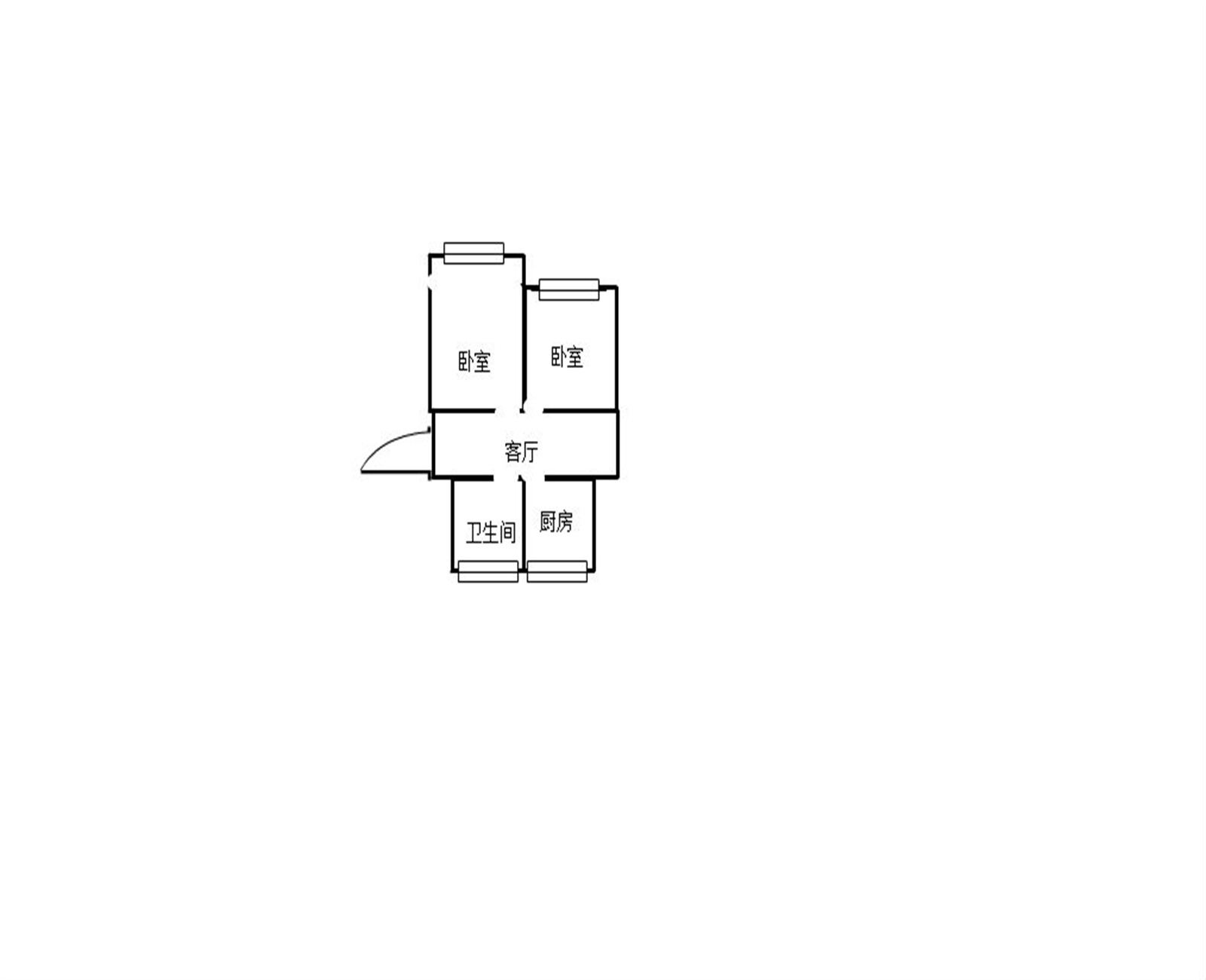 文峰北苑北区 2室1厅1卫 74m&sup2;