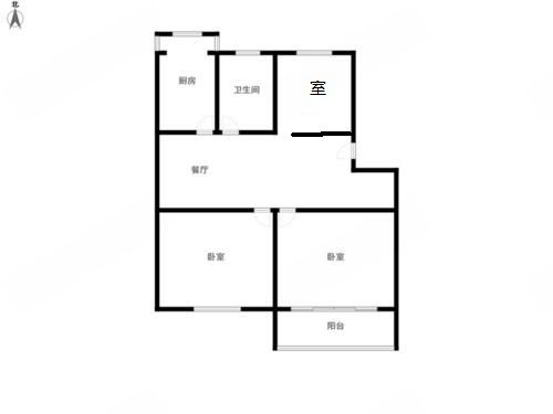 新港花苑 3室1厅1卫 110m&sup2;
