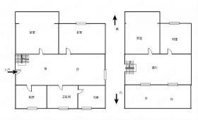郭里园 3室1厅1卫 87m&sup2;