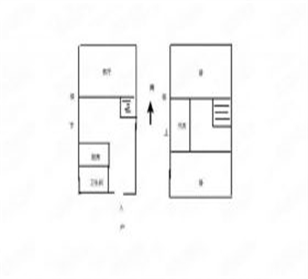鸿运大厦 2室1厅1卫 65.00m&sup2;