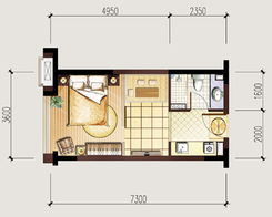 精英汇 1室1厅1卫 58m&sup2;