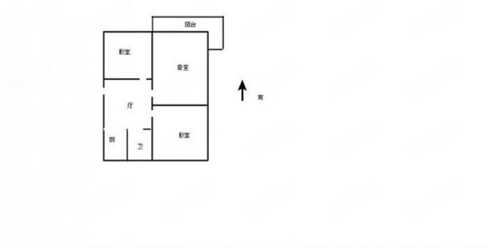 城南新村(崇川区) 3室1厅1卫 75m&sup2;