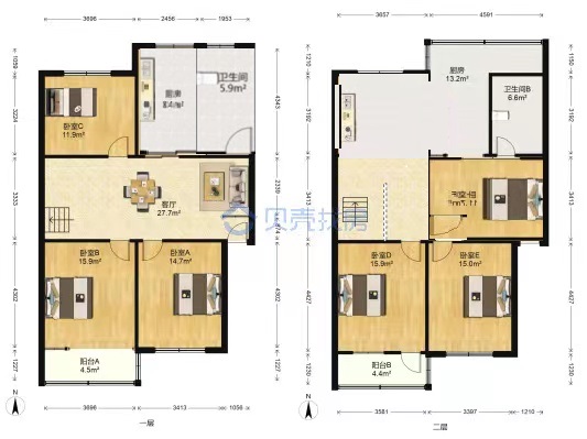 怡园新苑 3室1厅1卫 92m&sup2;