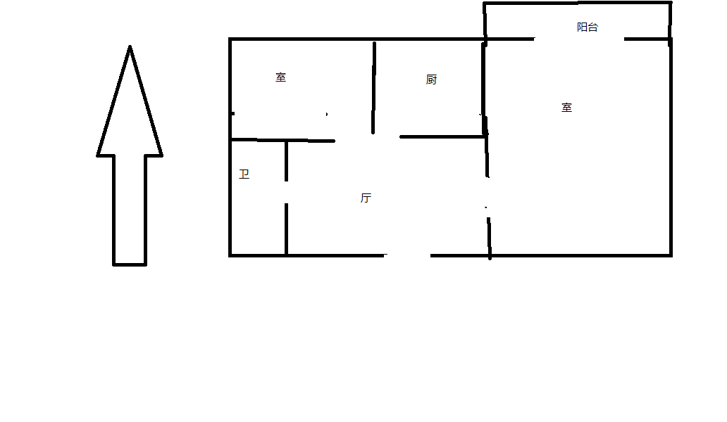任港路2号 2室1厅1卫 64m&sup2;