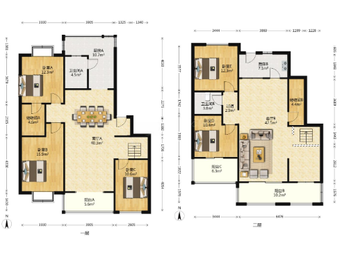 苏建花园城 5室2厅2卫 205.16m&sup2;