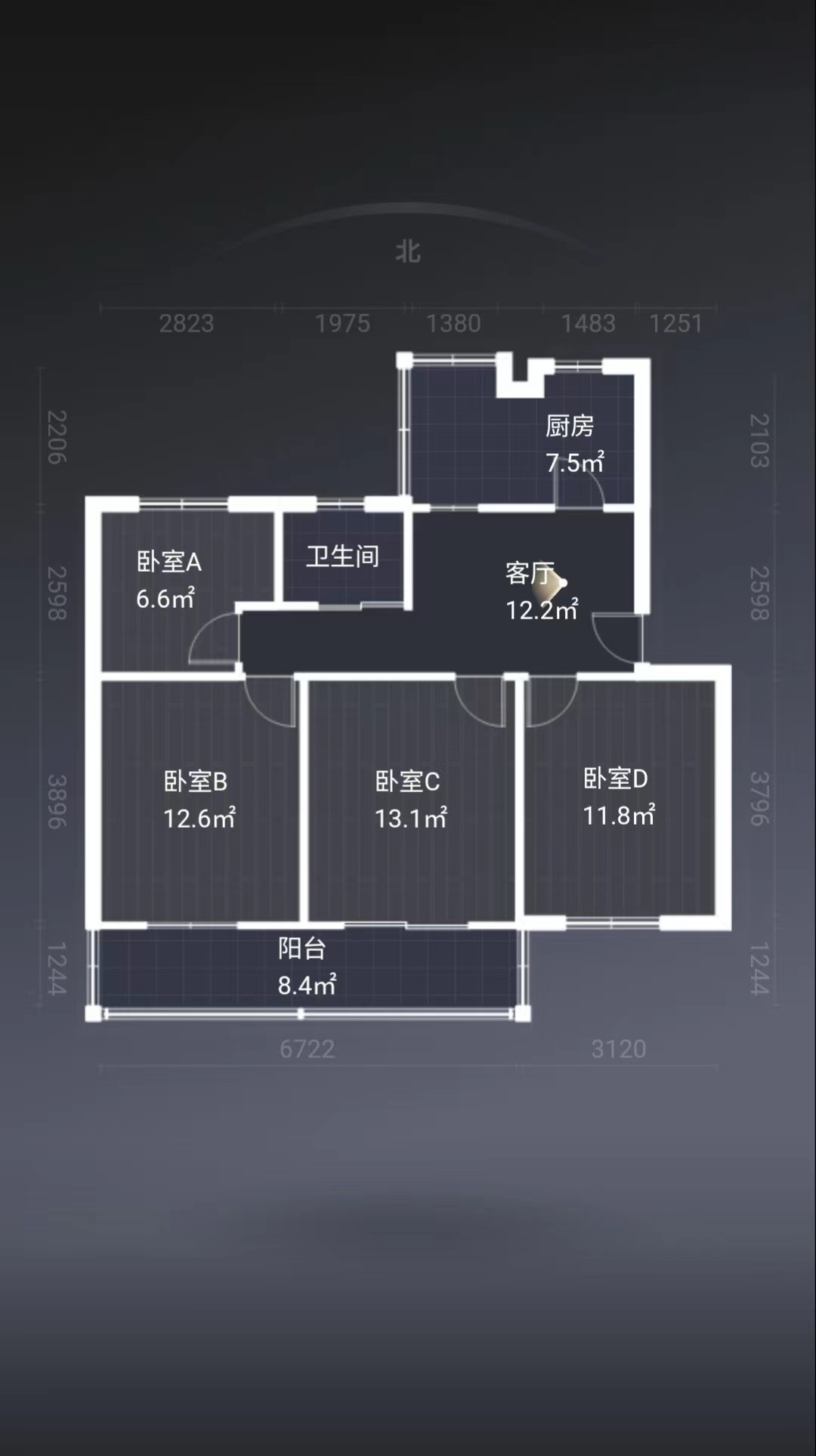 万象新路 3室2厅1卫 82m&sup2;