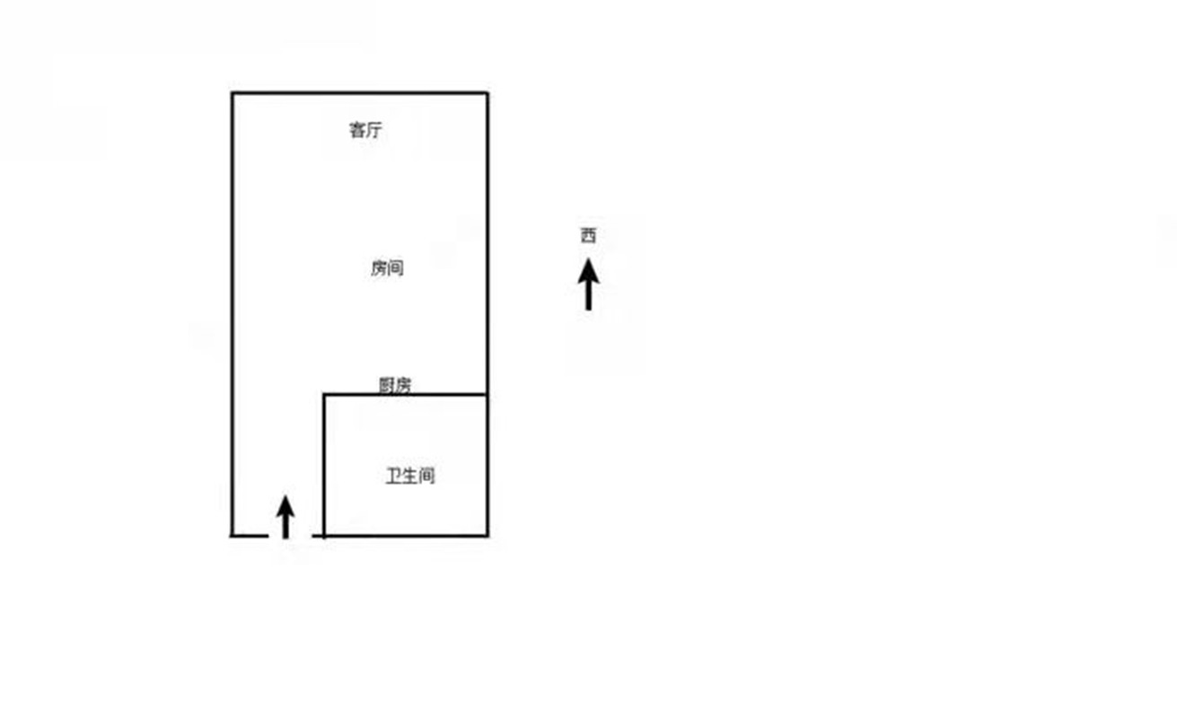 圆融嘉悦阁 1室1厅1卫 57.80m&sup2;