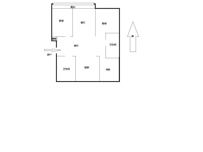 星辰花园 3室2厅2卫 133m&sup2;