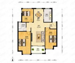 万科城市之光 3室2厅2卫 120m&sup2;