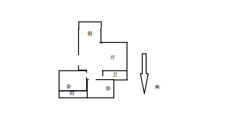 红星嘉苑 2室2厅1卫 86.00m&sup2;