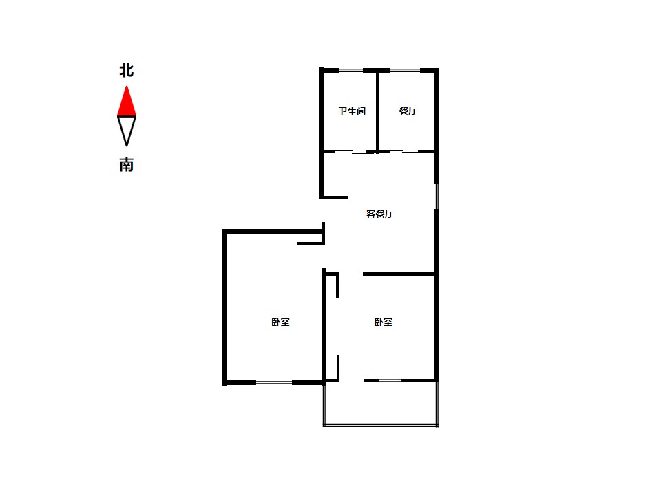 易家桥新村 2室1厅1卫 62m&sup2;