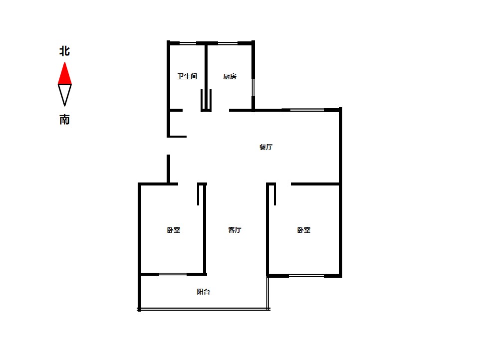 南川园新村 2室1厅1卫 87m&sup2;