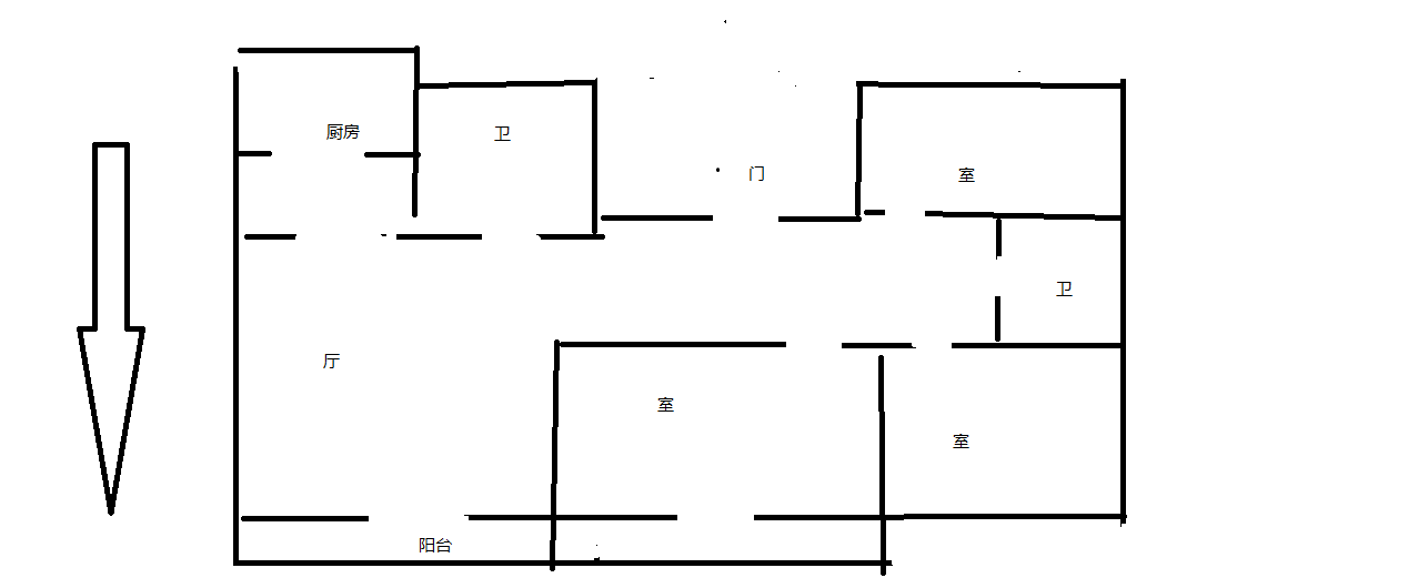 世纪园 3室2厅2卫 131.83m&sup2;