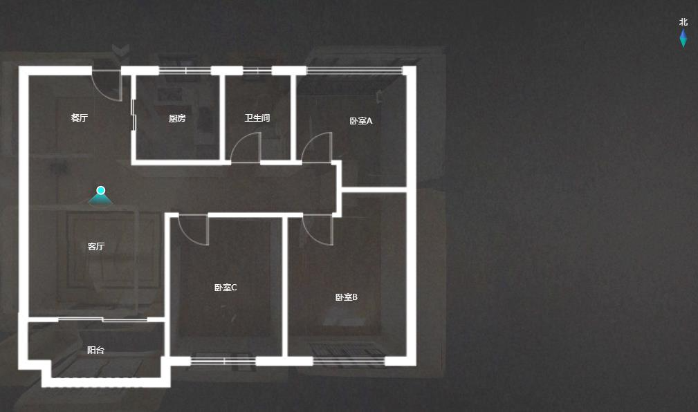 云樾东方 3室2厅1卫 97.78m&sup2;