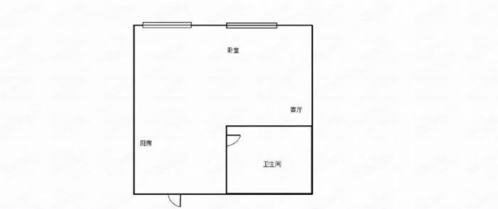 南通万达广场 1室1厅1卫 64.7m&sup2;