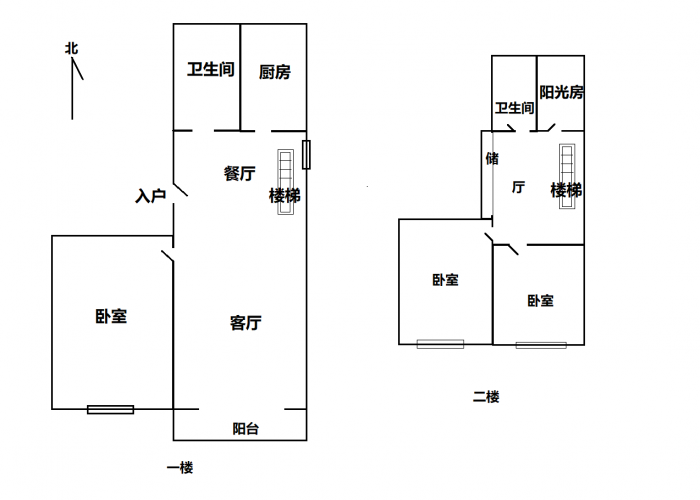 北濠桥东村 2室1厅1卫 69.00m&sup2;