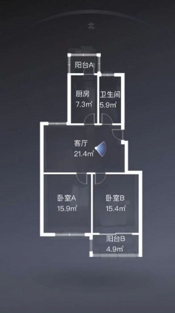 外滩花苑 2室厅卫 89m&sup2;