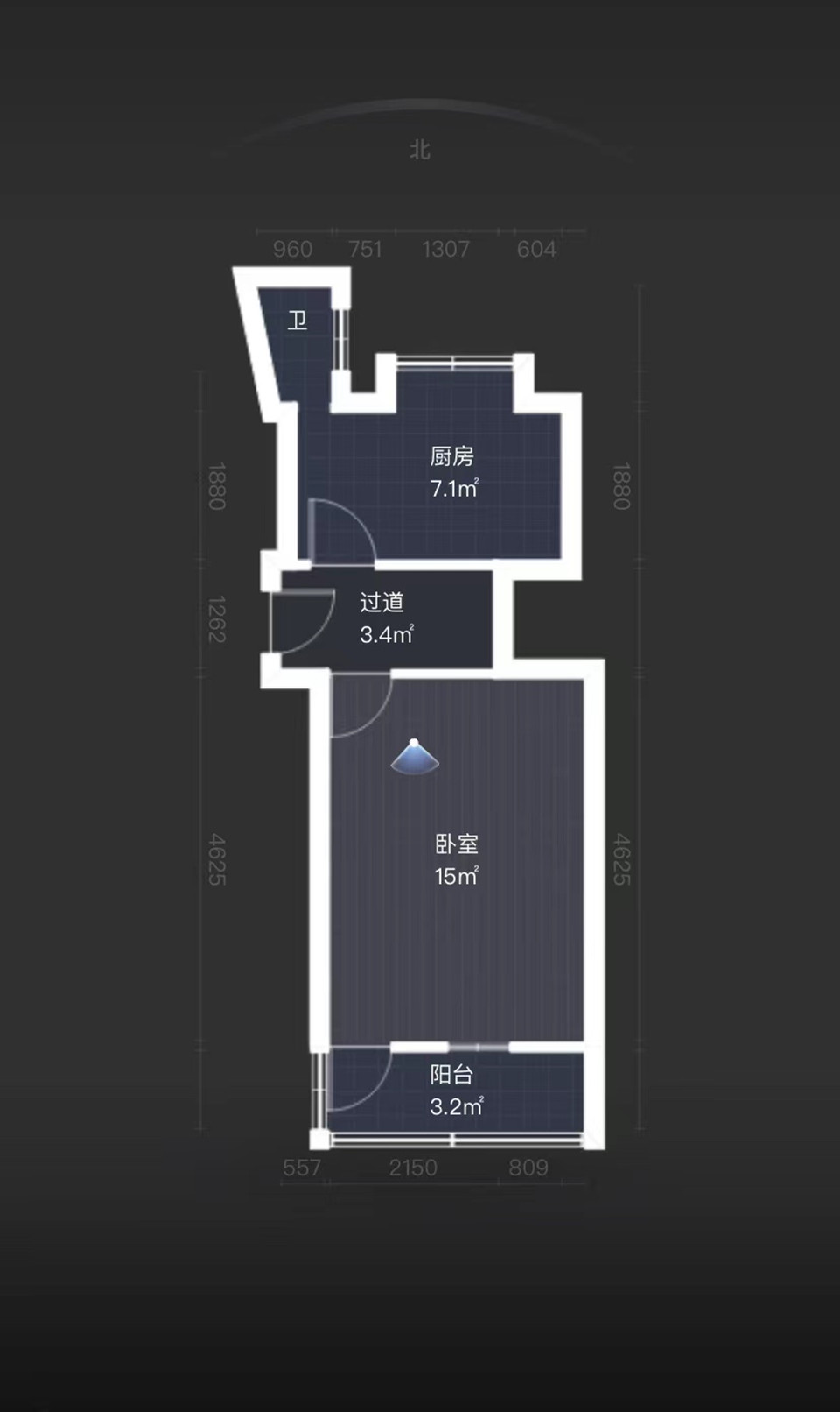 青年路新村 1室1厅1卫 30.91m&sup2;
