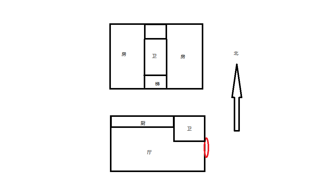 天空之城 2室1厅1卫 39m&sup2;