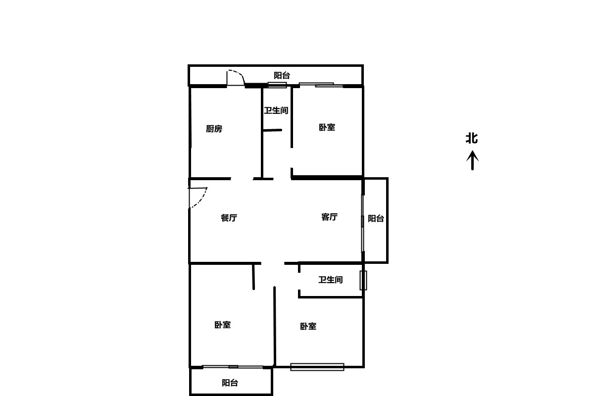 悦达悦海名邸 3室2厅2卫 118.00m&sup2;