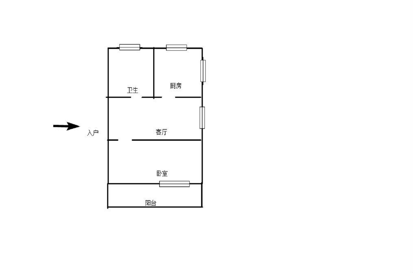 长虹新村 室厅卫 42m&sup2;