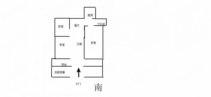易家桥新村 4室1厅1卫 90.00m&sup2;