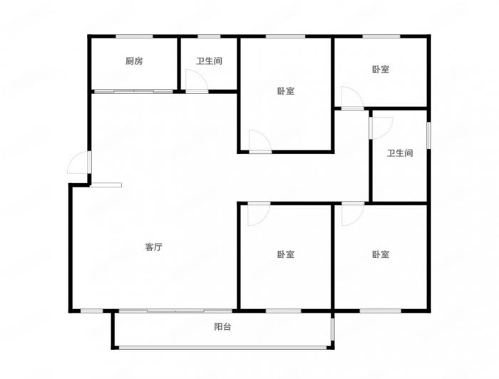 学田北苑 3室2厅1卫 130m&sup2;