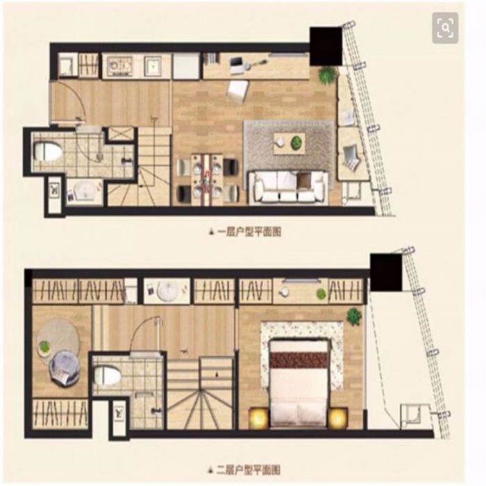 中南世纪城 1室1厅1卫 49m&sup2;