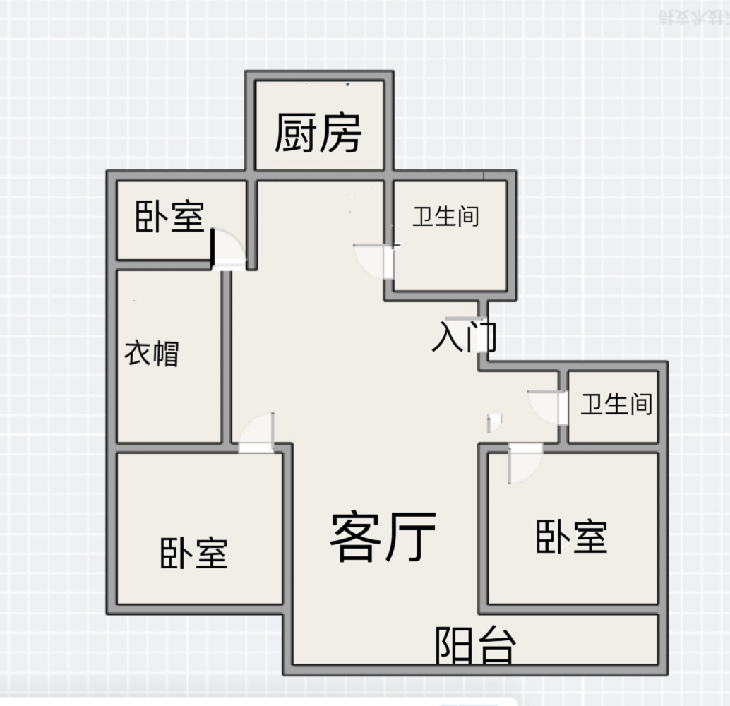 和兴花苑 3室2厅2卫 133.00m&sup2;