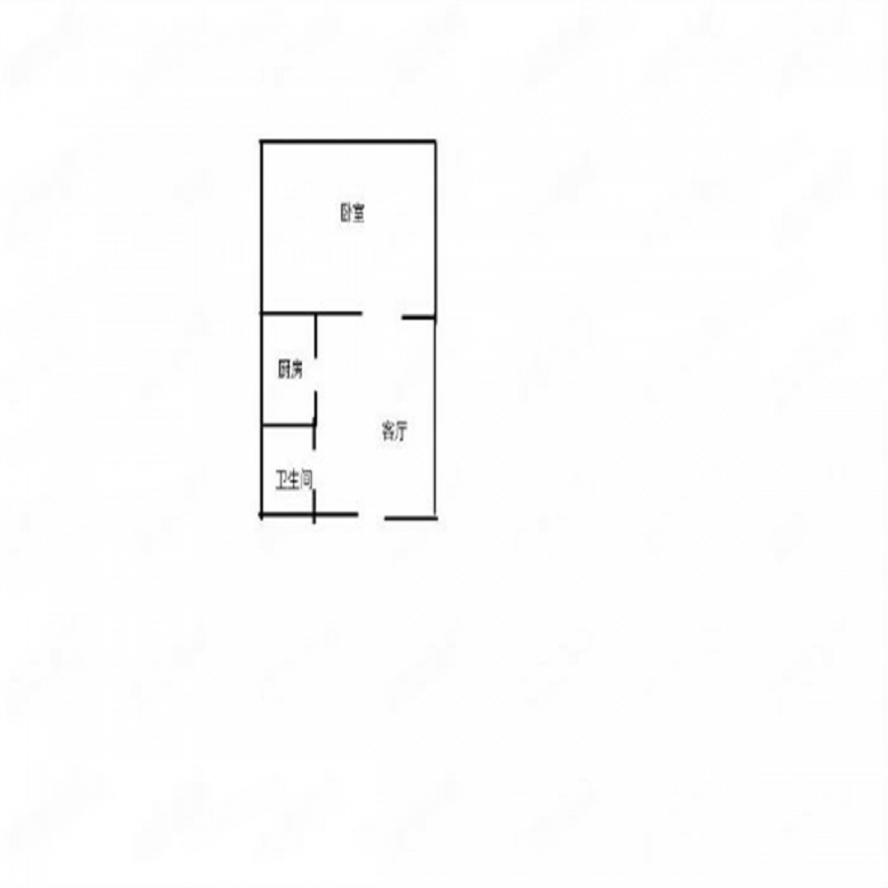 帝奥北城名郡 1室1厅1卫 50m&sup2;