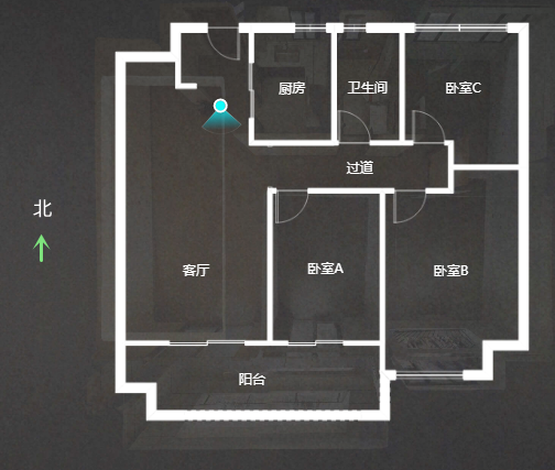 中创大都会 3室2厅1卫 98m&sup2;