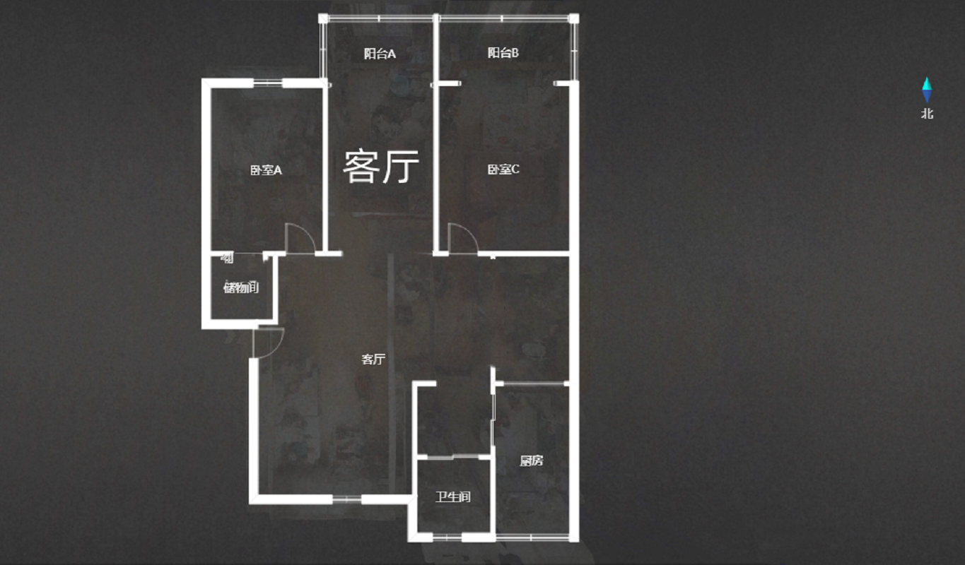 天馨花苑 3室2厅1卫 132m&sup2;