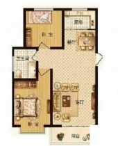 东晖花园 2室1厅1卫 90m&sup2;