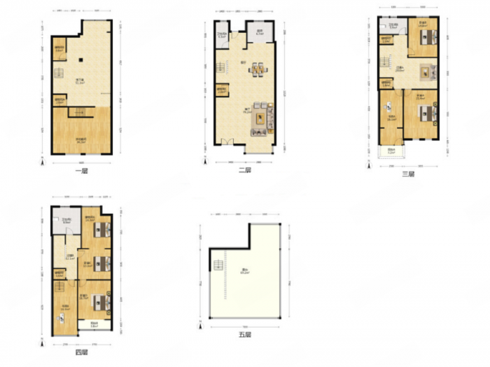 南通壹城水清木华 5室3厅3卫 230.13m&sup2;