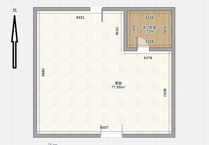 炜建花苑 室厅卫 87m&sup2;
