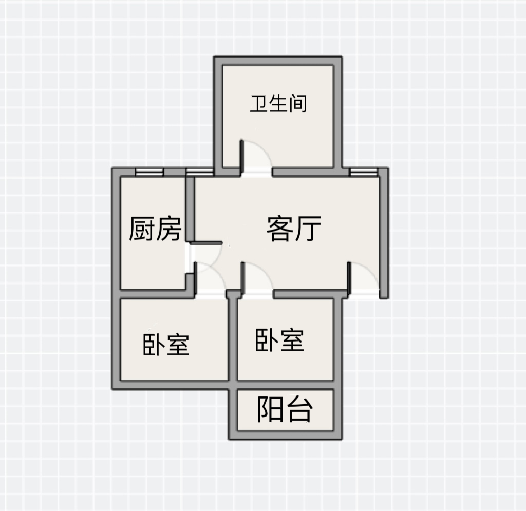 银花苑 2室1厅1卫 79.49m&sup2;