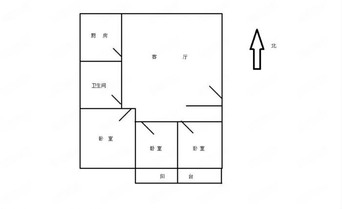 学田北苑 3室2厅1卫 108m&sup2;