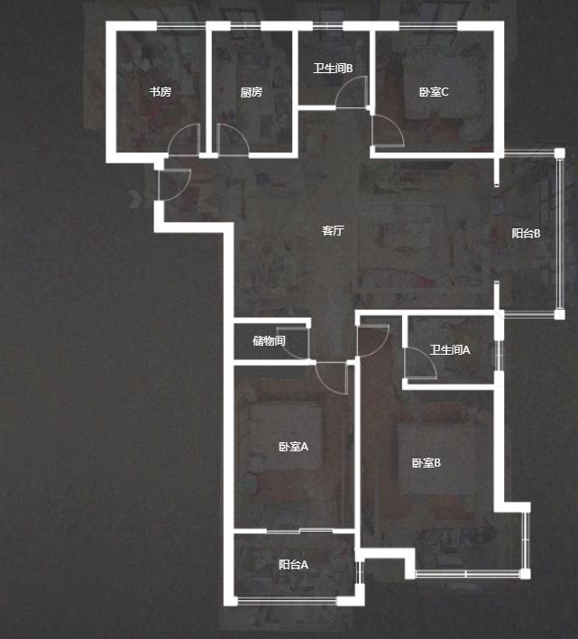 保利香槟国际 4室2厅2卫 136.44m&sup2;