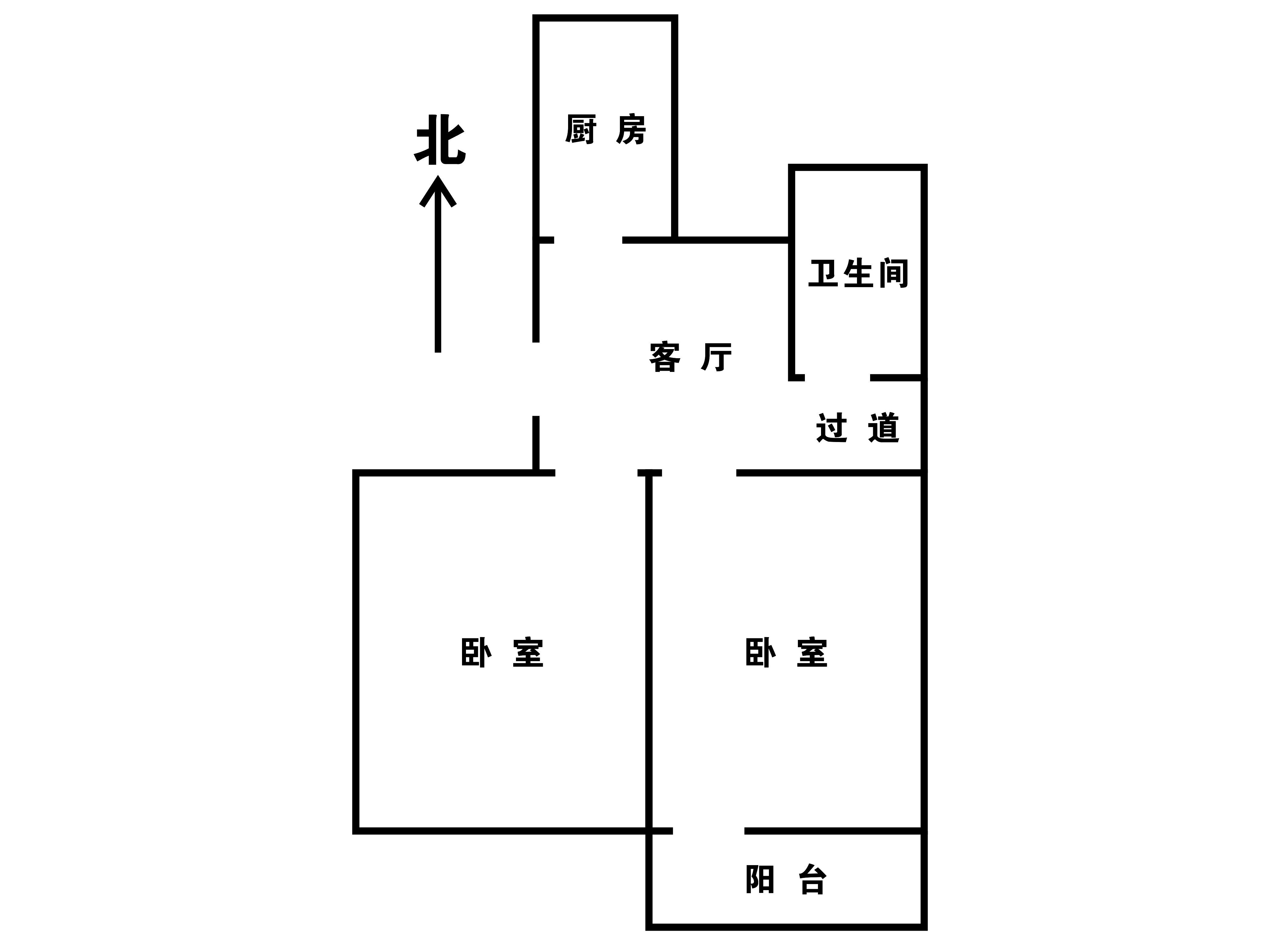 南川园新村 2室1厅1卫 64.1m&sup2;