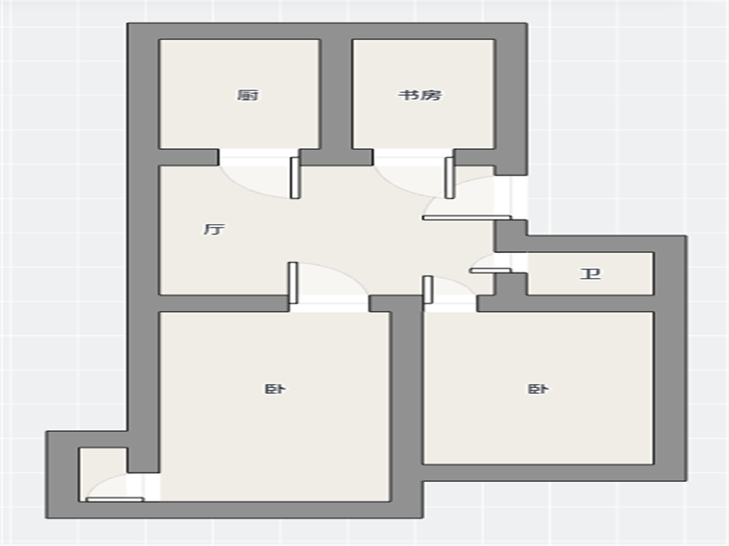 华威园 2室1厅1卫 88m&sup2;