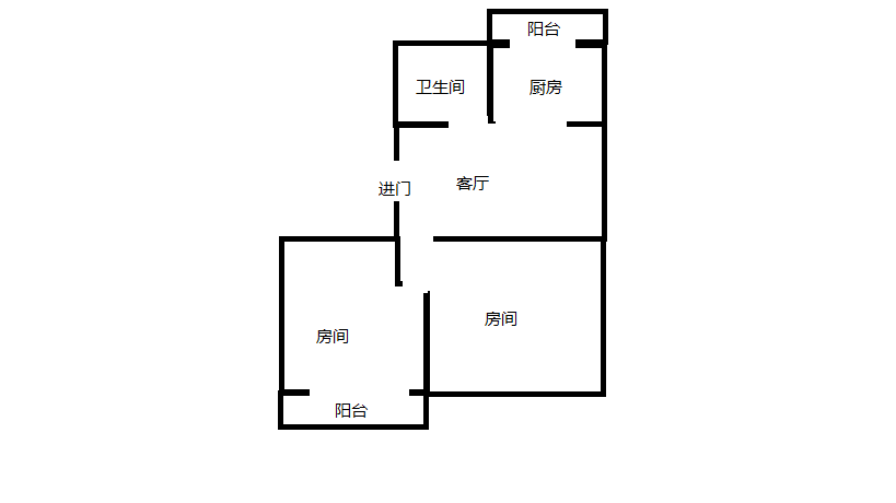 光明嘉苑 2室1厅1卫 89m&sup2;